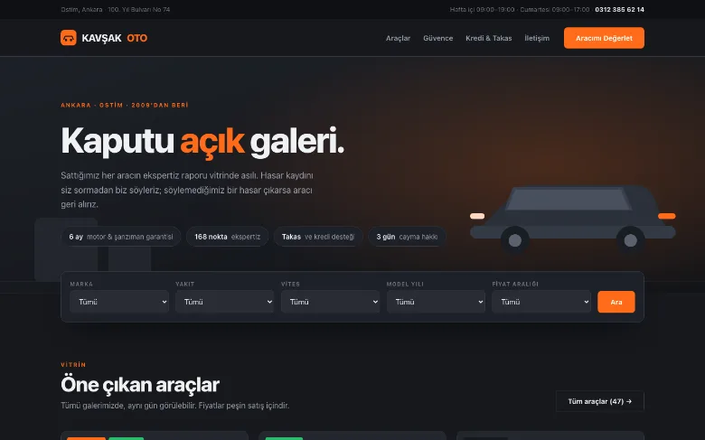 Kavşak Oto Galeri — Otomotiv