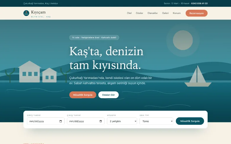 Kıyıçam Butik Otel — Turizm
